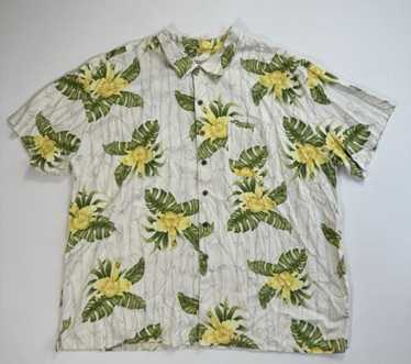 Caribbean Joe Men’s 3XL Hawaiian Button Shirt Flo… - image 1