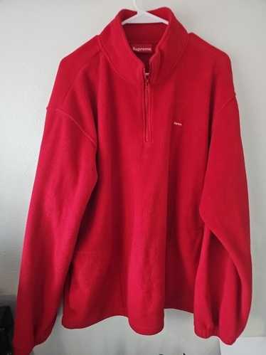 Supreme Logo Half Zip Pullover - Gem Supreme Logo Half Zip Pullover - Gem