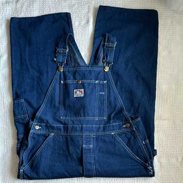 パンツ VINTAGE Ben Davis overall MADE IN USA Vintage 60s Ben Davis Yellow Tag Canvas Overalls Pants Union