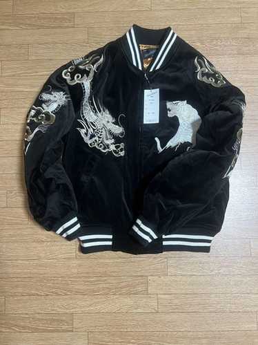 hoshihime souvenir jacket ベロア 黒 ブラック 龍 - メルカリ