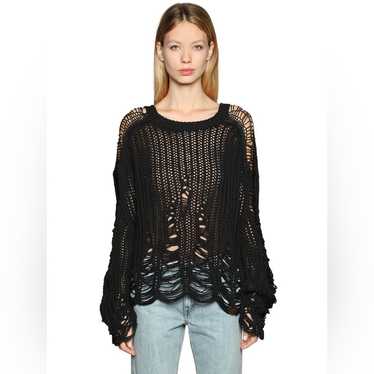 トップス AURALEE MIX BOUCLE MESH KNIT P/O Mix Boucle Mesh Knit Sweater Brown – Slam Jam®