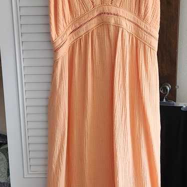 Steve Madden Orange Strapless Sundress Casual