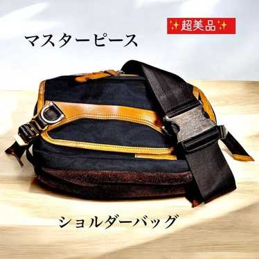 超美品✨　マスターピース　ショルダーバッグ ネイビー Masterpiece navy bag - Gem