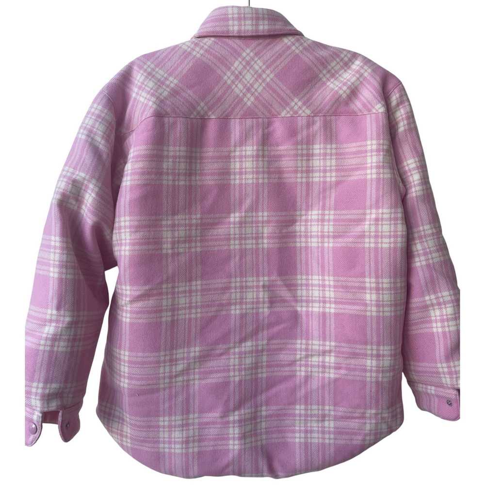 Miu Miu Miu Miu Pink & White Plaid Wool Button-Up… - image 2