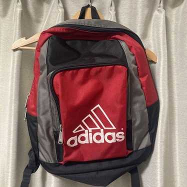 バッグ 90s vintage old adidas bagpack y2k tech VTG 80s 90s Adidas Trefoil Logo Backpack Bag Red White