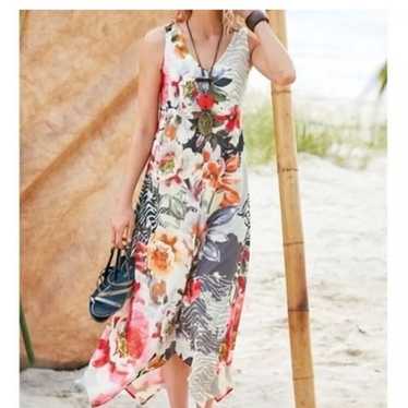 Soft Surroundings Seraphina Floral Zebra Print Sle