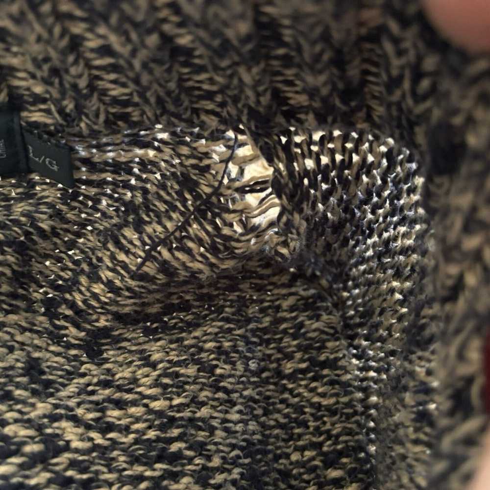 Vintage Polo Ralph Lauren Hand Knit Sweater Navy … - image 9