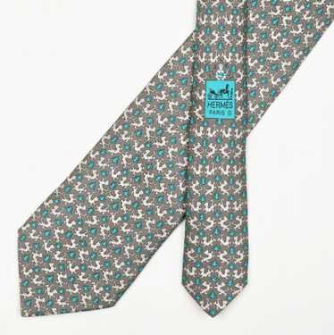 Hermes tie necktie monkeys - Gem