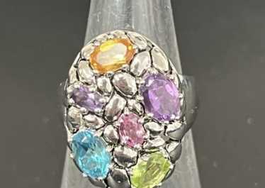 Effy Sterling Silver and Multi-Colored Gemstone R… - image 1