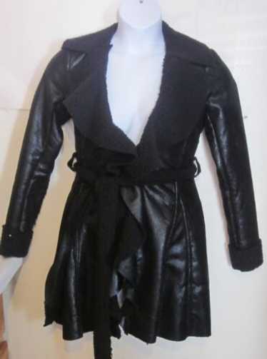 RYU Anthropologie black peacoat sherpa Fleece Line