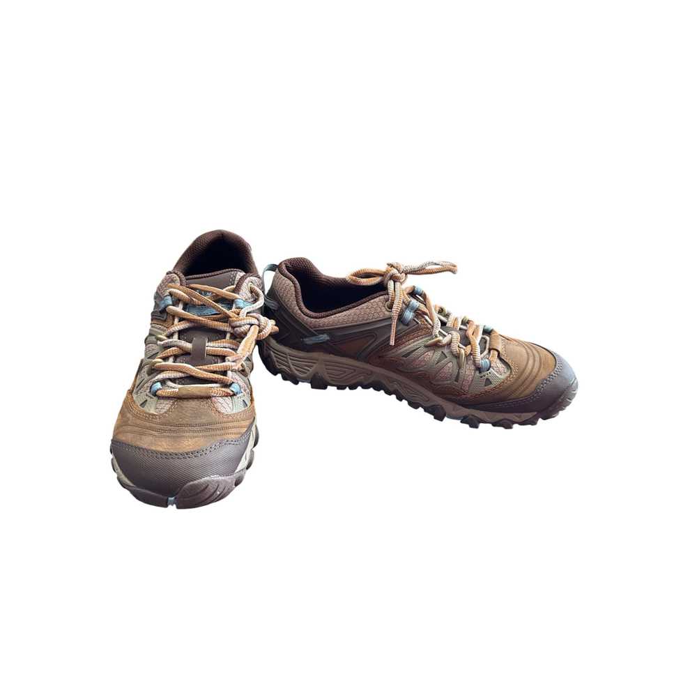 Merrell Merrell All Out Blaze Womens Brown Blue Hiking Shoes Sneaker