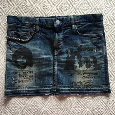 スカート HYSTERIC GLAMOUR 15ss denim skirt y2k Gossip Shop Hysteric Glamour Denim Skirt | Stand Up Comedy