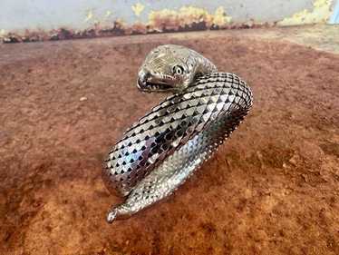 Vintage silver mesh snake - Gem