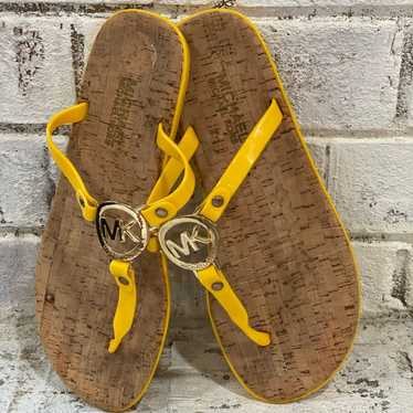 michael kors yellow sandals