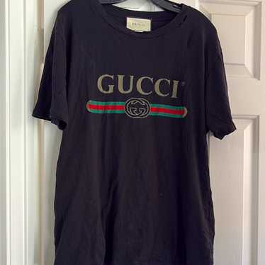 Gucci t-shirt logo black - Gem