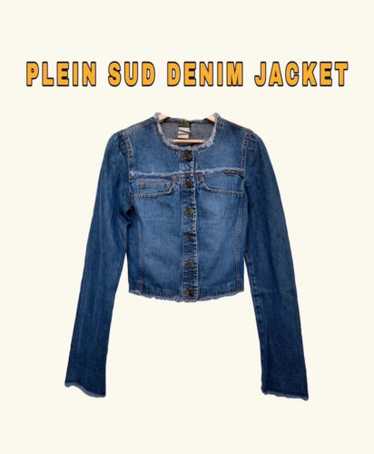 2000s Plein Sud Set, Y2k Plein Sud Jeans, Frayed Denim