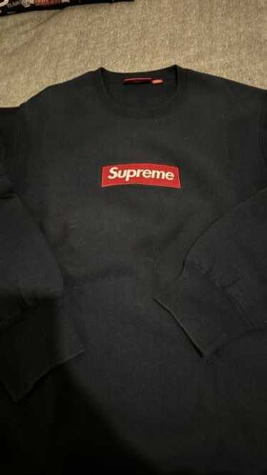 Supreme FW15 Box Logo Crewneck Crew Sweater XL Grey U… - Gem