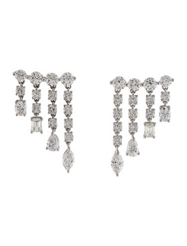 Earrings Rhodium-Plated 18K White Gold - image 1