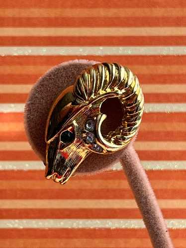 KJL for Avon ram head earrings Kenneth Jay Lane c… - image 1