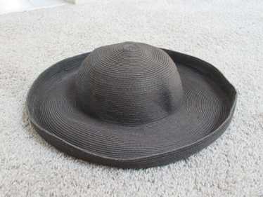 Eric Javits Womens Wide Brim Packable Sun Hat Bla… - image 1