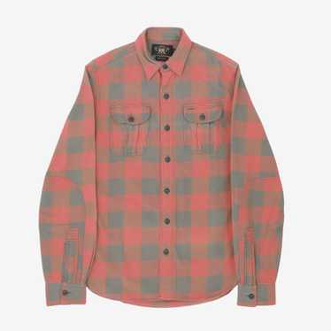 トップス Double RL Check Work Shirt Double RL : CHECKED WOVEN WORK SHIRT (BLUE) – Reggieshop