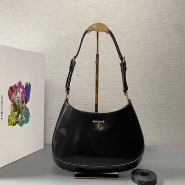 Prada Black Cleo Patent Leather Bag - image 1