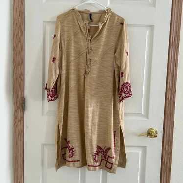 Traditional Indian Pakistani Embroidered Kurta Tr… - image 1