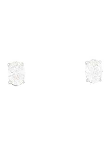 Earrings Rhodium-Plated 18K White Gold - image 1
