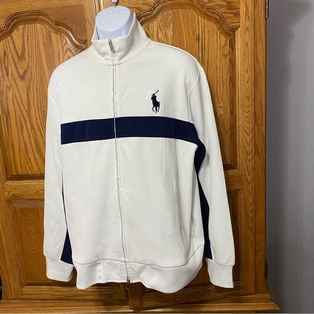 Polo Ralph Lauren Vintage 1990s Full Zip Sport Wh… - image 1