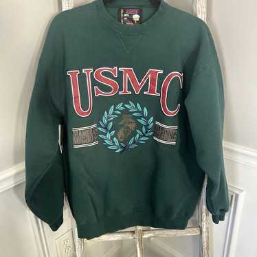 70s 80s ヴィンテージ USMC 2トーン　スウェット フェード 90s 米軍 海兵隊 リバースウィーブ 霜降り スウェット XL