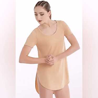 WEISSMAN Balera Dance Costume tan Jersey Oversize… - image 1