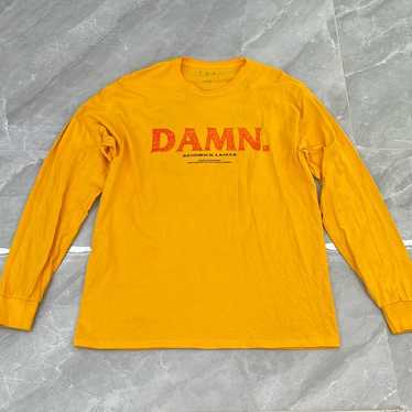Kendrick Lamar DAMN 2017 TDE Tour Merch Yellow Long Sleeve