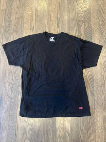 Black Supreme Hanes Tee Black L - Gem