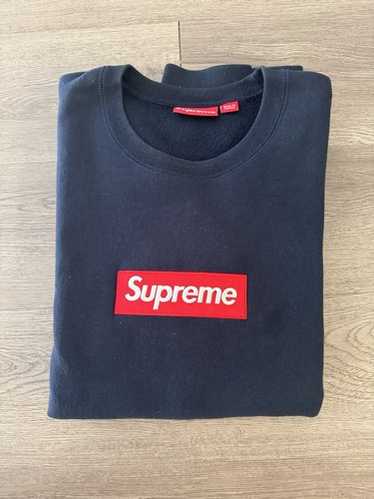 Supreme FW15 Box Logo Crewneck Crew Sweater XL Grey U… - Gem