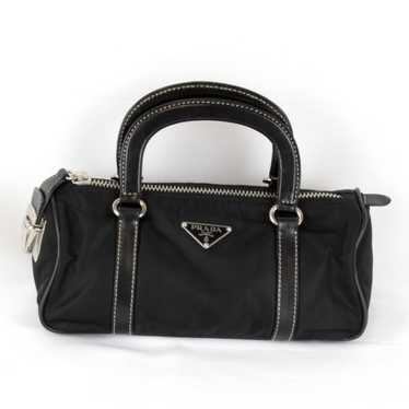 バッグ PRADA White stitch mini Boston bag black s-l400.jpg