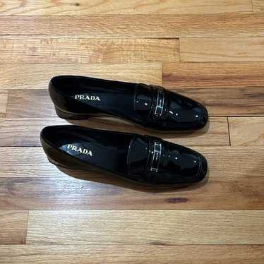 Prada Black Patent Leather Loafers - image 1
