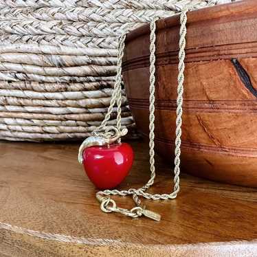 Kenneth Jay Lane Vintage Apple Gold Necklace - image 1