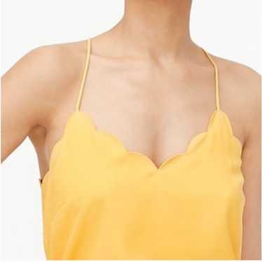 J.Crew | Golden Yellow Scalloped Racerback Cami To