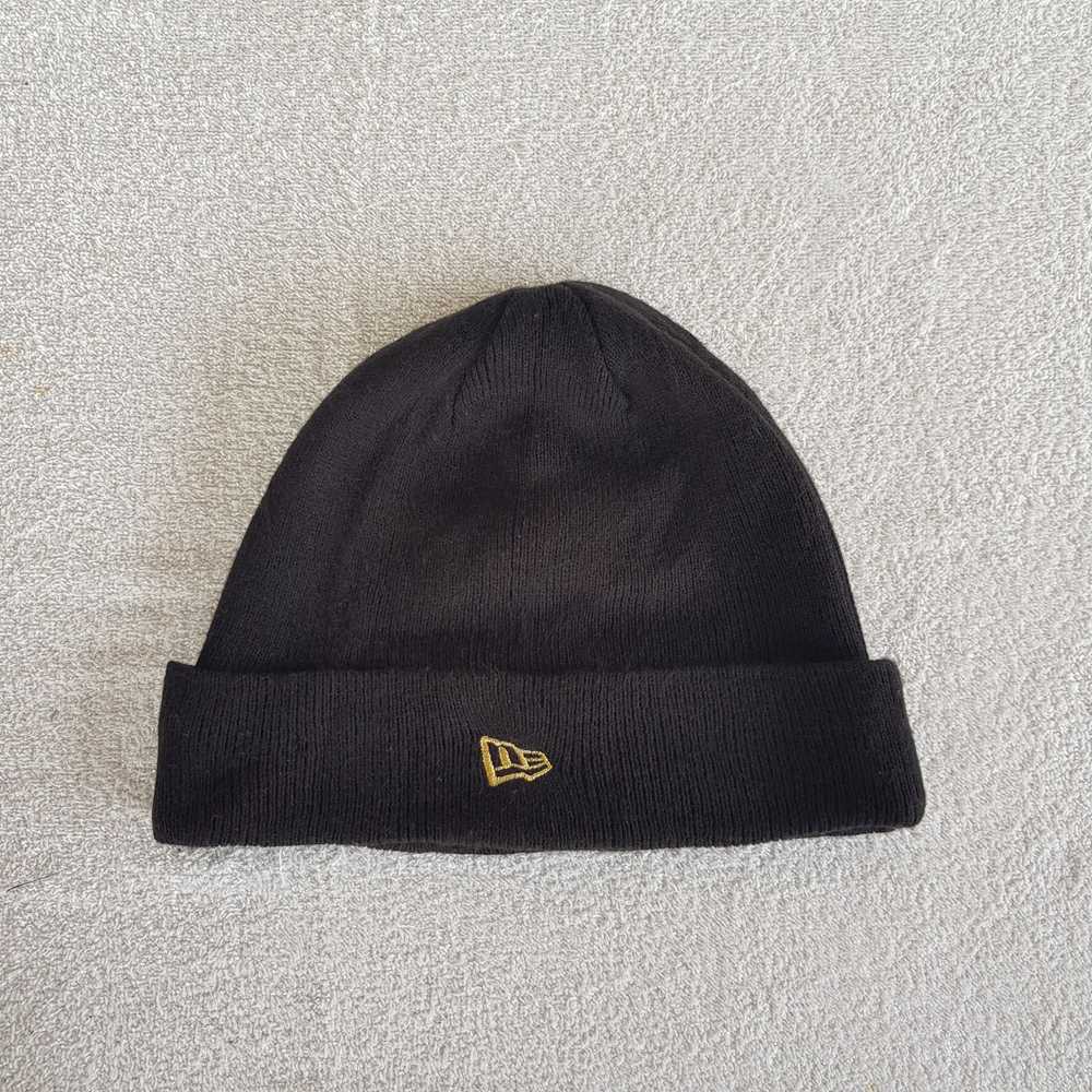 ✅日本製 vintage EVISU black beanie カモメ 刺繍 Japanese Brand × Other × Winter Session Vintage New Era