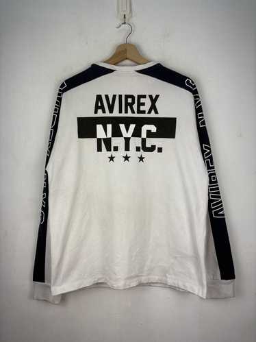 XLARGE × AVIREX CREWNECK SWEAT FOAMING CREW NECK SWEAT 