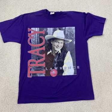 VTG TRACY LAWRENCE LIVE T-Shirt 90s SINGLE STITCH Tennessee