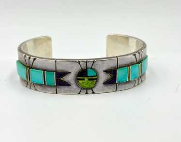 Opulent Navajo Landoll And Huge Turquoise Native American Jewelry Silver Arrow Bracelet Opulent Navajo Landoll And Huge Turquoise Native American Jewelry Silver Arrow Bracelet
