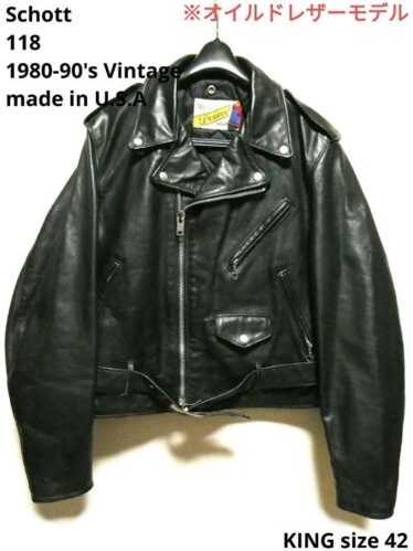 90s Schott Double Riders Jacket 『118』 schott 118 double riders 38 80s 90s vintage #0319 | eBay
