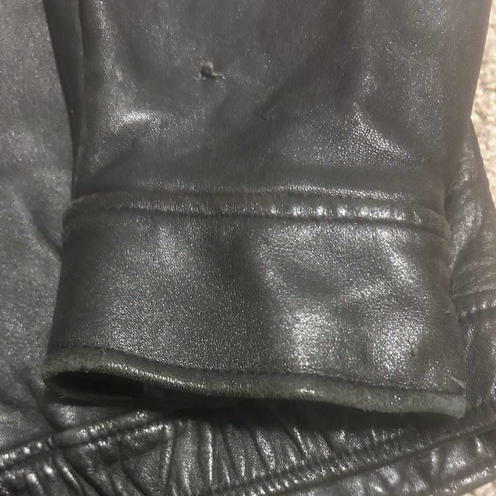 Vintage Polo Ralph Lauren Leather Jacket Size Men… - image 11