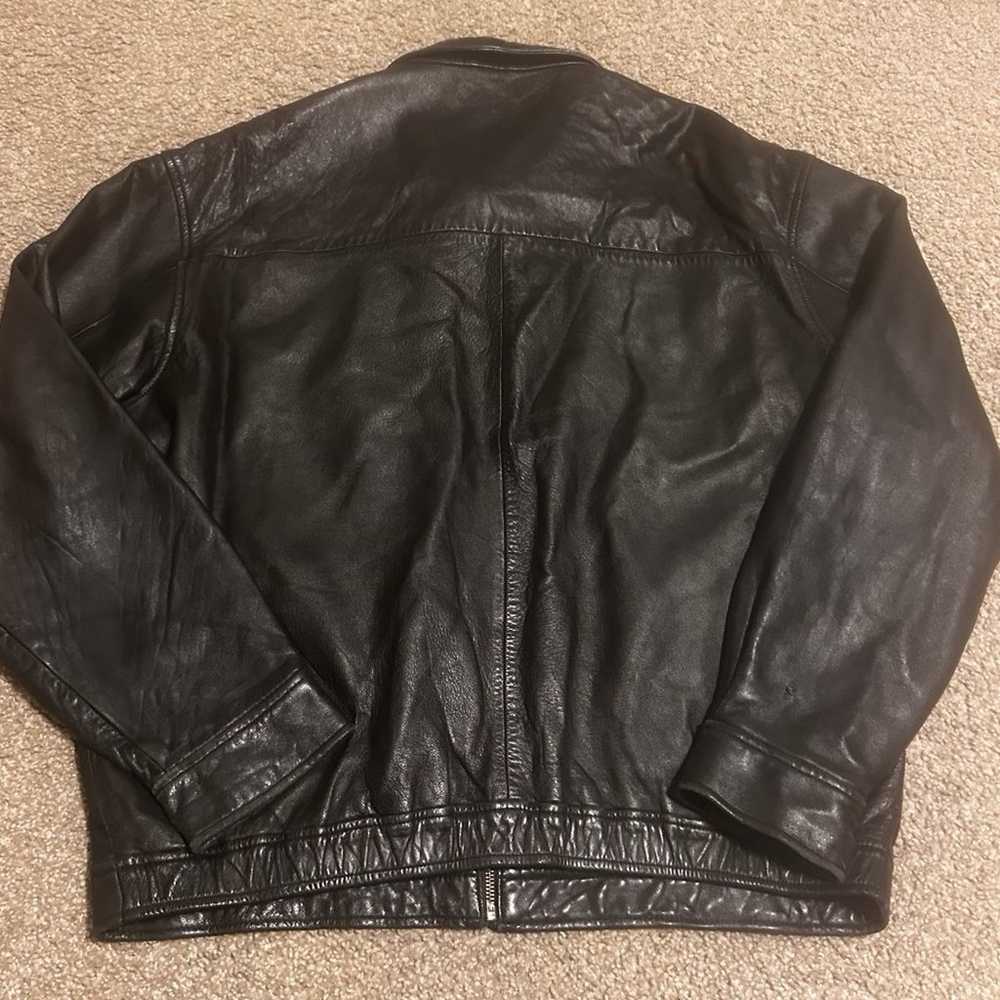 Vintage Polo Ralph Lauren Leather Jacket Size Men… - image 4