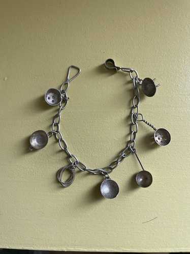 Vintage 1940's Mexico 925 Sterling Silver Hinged Pane… - Gem