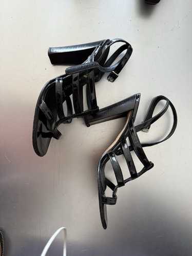 PRADA VINTAGEEarly 90’s STRAPPY PATENT LEATHER HE… - image 1