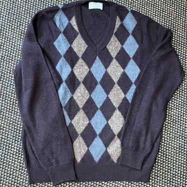 PRADA 上品 セーター コットン 人気 アーガイル Argyle Sweater Prada - Maglieria Cashmere Argyle Sweater | HBX - Globally