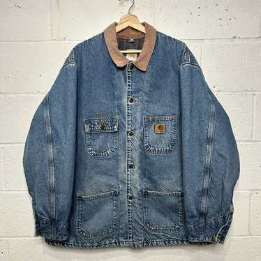 Carhartt カーハート 1990s denim Chore Coat XL 90s Carhartt Denim Blanket Lined Chore Coat – Flying