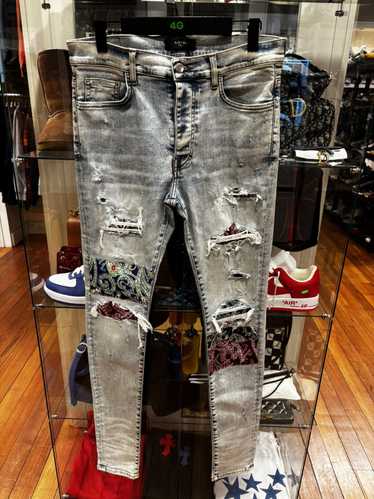 Amiri denim patch jeans - Gem Amiri denim patch jeans - Gem